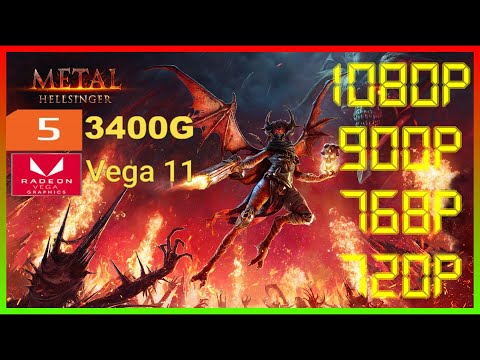 Metal Hellsinger | Ryzen 5 3400G Vega 11 2x8 (2666MHz) 16GB RAM