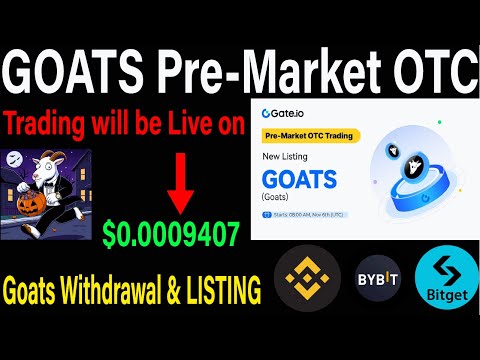 Goats Airdrop Listing & Withdraw Confirm | GOATS Pre-Market OTC Live on | GOATS Price & Eligibility