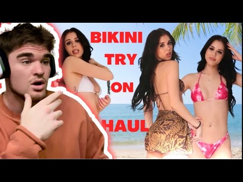 reacting to STROMEDYS GIRLFRIENDS bikini try on haul..... ( STROMEDY GOT SO MAD AT ME 😂)