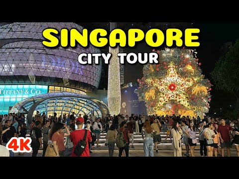 🇸🇬4K Singapore City Tour  | Best Shopping Streets  | Best Attractions for Perfect Year End Holiday 🌟