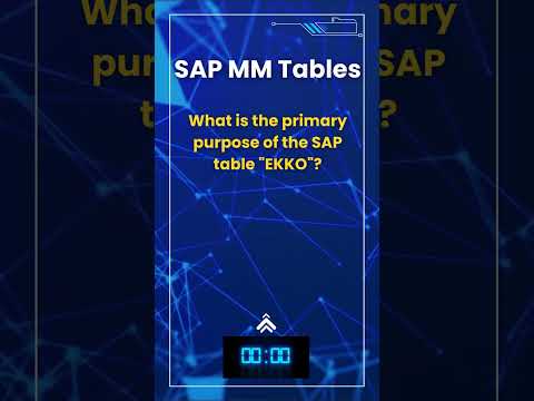 SAP MM Material Master Flash Card Quiz 7