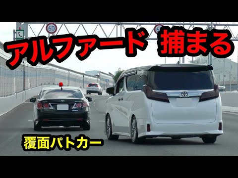 【アルファード 捕まる】覆面パトカーが速度違反の車を捕まえる瞬間‼️　[警察 取り締まり 高速道路]