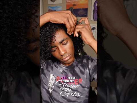 Taking Out Braids #afro #curls #curlyhair #braids #cornrows #hairstyles #blackhair #naturalhair