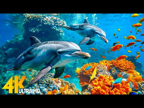 Ocean 4K - Sea Animals for Relaxation, Beautiful Coral Reef Fish in Aquarium(4K Video Ultra HD) #6