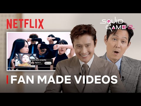 [Reaction] Lee Jung-jae and Lee Byung-hun react to fan-made Squid Game content | Netflix