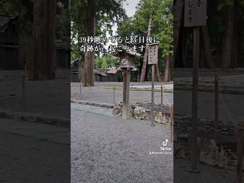 ⛩️39秒眺めてると３日後に奇跡が起こります。