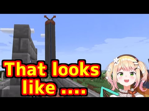 Nene tried to completed Pekora's tower.  It went wrong [ Hololive / Momosuzu Nene ]