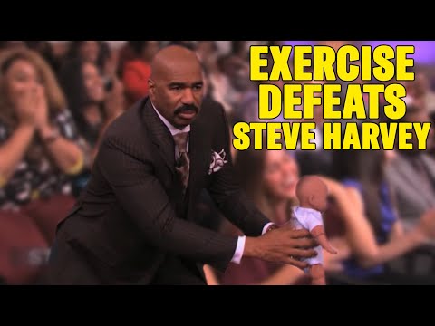 😂💪🏾 Sometimes, the gym wins the battle, but I’ll be back! #SteveHarvey #exercise