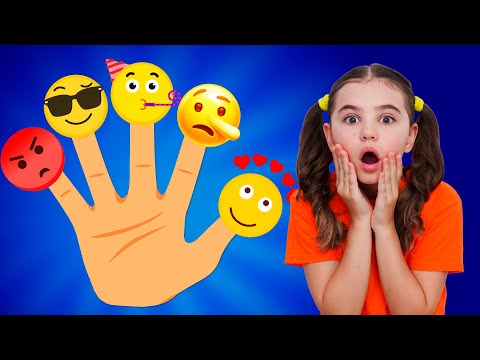 Finger Family Emoji Song + More Nursery Rhymes | Nick and Poli Funny Kids Songs