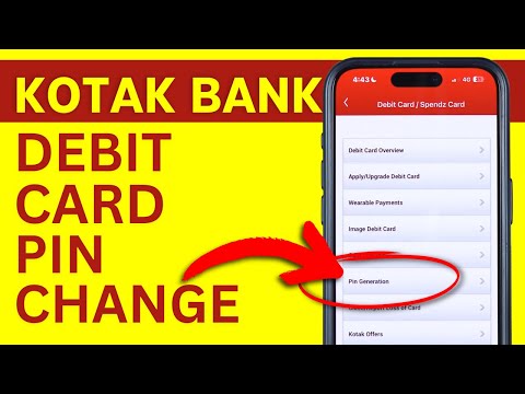 Kotak Bank Debit Card PIN Forgot? How to Change Debit Card PIN in Kotak App?