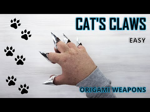 How to Make Easy Origami CAT CLAWS – No Glue Needed!