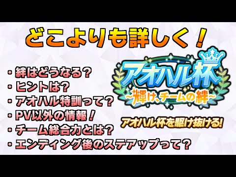 【！旧い情報！】どこよりも詳しいアオハル杯解説！【ウマ娘】