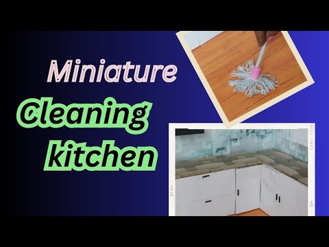 Minature CLEANING KITCHEN PROCESS 😍 || Modular kitchen 👍