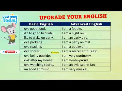 10 common BASIC ENGLISH vs ADVANCED ENGLISH vocabulary #english  #shorts #viral VS ENGLISH