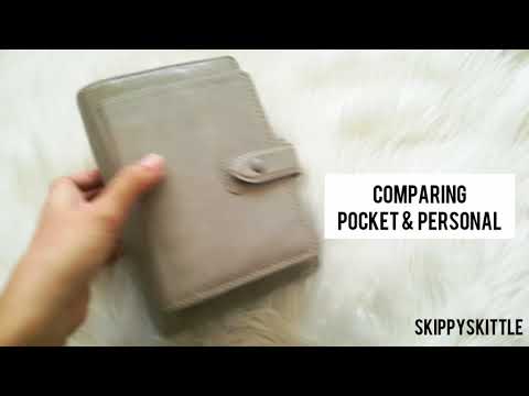 Filofax Malden Stone Personal and Pocket size comparison | Skippyskittle