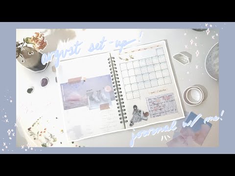 ☁︎ august bujo set up ! ☁︎ (chatty version)