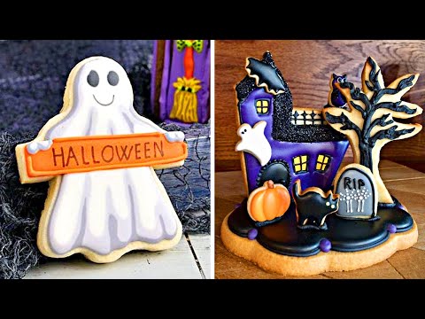 Spooky Halloween Cookies Decorating Ideas 🎃 Halloween Cake 👻 So Yummy Cookies Recipes