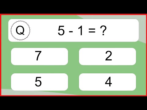 20 Subtraction Quiz Exercises for Kids: Numbers Up to 20