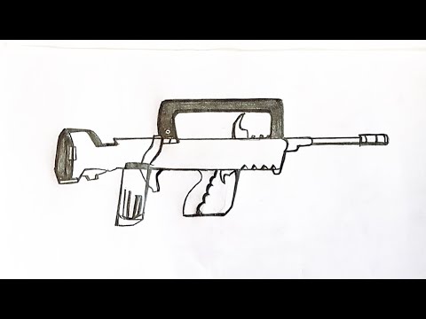 Free fire gun drawing easy#freefire #art #drawing  #durgeshinventus