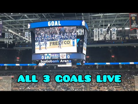 ALL 3 TORONTO MARLIES GOALS LIVE Vs Utica Comets February 20th 2023