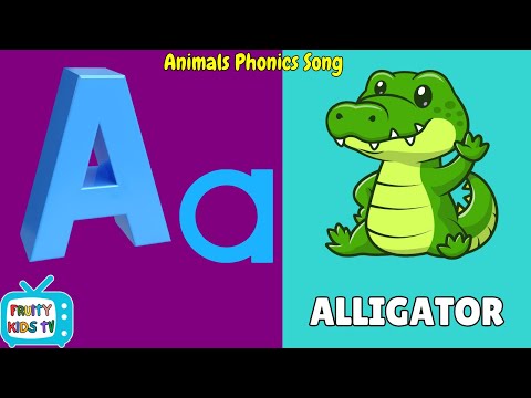 Phonics Animals A to Z Song | Learn Sounds with Fun Animals! | Animals with Sounds | ABCs | animals