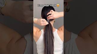 Easy hair hack for medium and long hair 😍✅ #hairstyle #hairhacks #hairtok #hair #explorepage