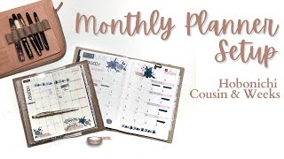 PLANNER MONTHLY SETUP // Hobonichi Cousin & Hobonichi Weeks // January 2023