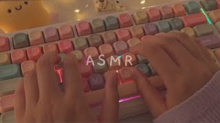 [Cozy ASMR] 1h keyboard typing for sleep, relaxation and focus ☁️