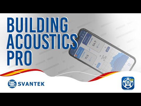 Acústica de edificios PRO | Building Acoustics PRO | SVANTEK | NUEVA | Aplicación movil