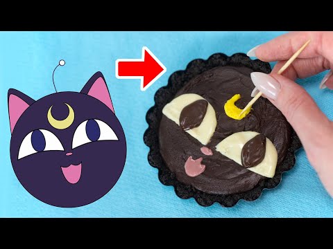 I turned Luna from Sailor Moon into yummy chocolate tarts!