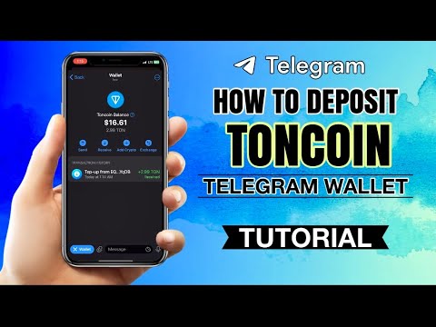 How to DEPOSIT Toncoin ($TON) on Telegram Wallet | Crypto App Tutorial