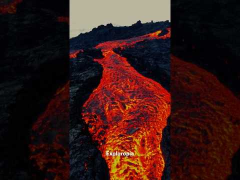 Viral Drone video of Volcano Eruption #viral #shorts