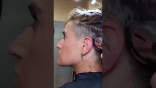 How To Do Undercut Pixie at Home #shorthaircut #pixiecut #undercut #hairtutorials #finehair