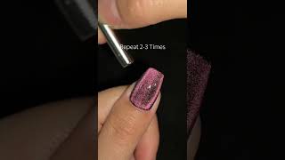 3 Trending Easy Cat Eye Nail Design Tutorial #cateye #nailtutorial