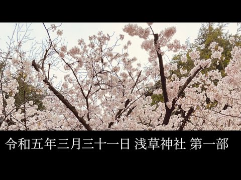 東京大衆歌謡楽団 令和五年三月三十一日 浅草神社 奉納演奏 第一部