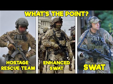 Why does the FBI have so many SWAT Teams? (HRT, Enhanced SWAT, & SWAT Explained)