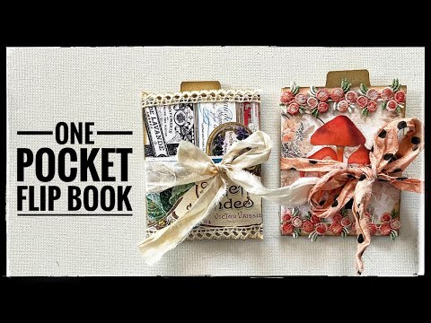 Junk Journal Ephemera - One Pocket Flip Book