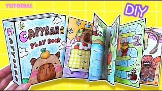 (Tutorial) Capybara Squishy Book DIY #gamebook #paperdiy #quietbook