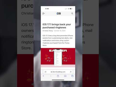 iOS 17.1 FIXES Ringtone Bug 🎶