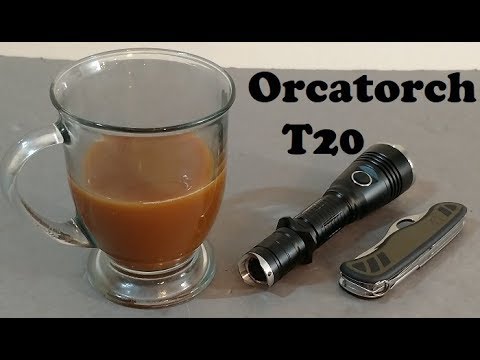 Orcatorch T20 tactical light review + backpacking test