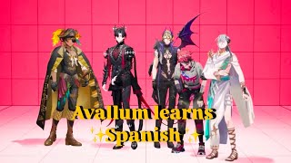 Lucien tests Avallum’s Spanish knowledge