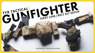 TYR Gunfighter Belt | First Line/Belt Kit for Airsoft & Milsim 【BLKFOX x PASSiVE SHOOT】