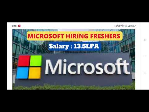 Microsoft Hiring Freshers 2022 | Salary 13.5 LPA🔥