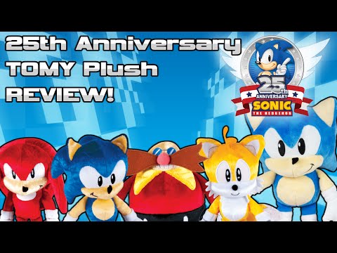 Sonic The Hedgehog 25th Anniversary TOMY Plush Review!