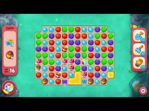 Gardenscapes 2894 Hard Level - 18 moves - NO BooSTERS