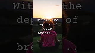 Serenity Within #breathwork #innercalm #harmony