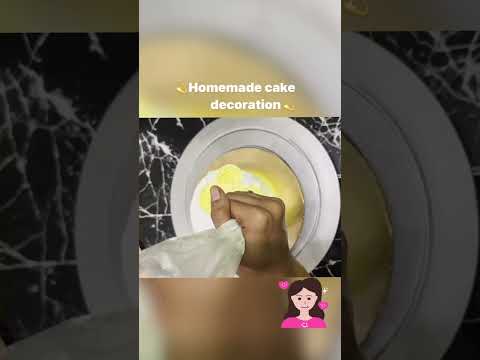 Homemade cake decoration tutorial ✨#ytshors #viralcake #cakedecoration #tutorial #homebaker #cake