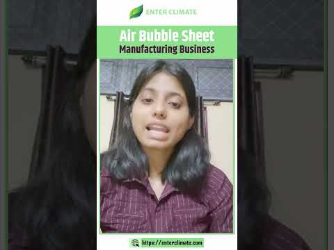 छप्परफाड़ कमाई वाला Business idea| Air bubble sheet manufacturing business| #ytshorts #enterclimate