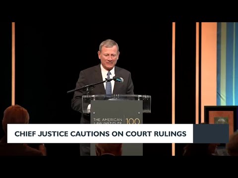 Chief Justice cautions on court rulings