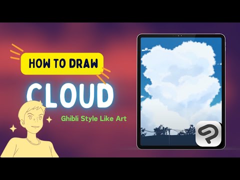 How to Draw Clouds like Anime Background - Clip Studio Paint Tutorial